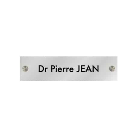 Plaque Aluminium 20x5cm / 2 lignes Plaque Aluminium 20x5cm / 2 lignes
