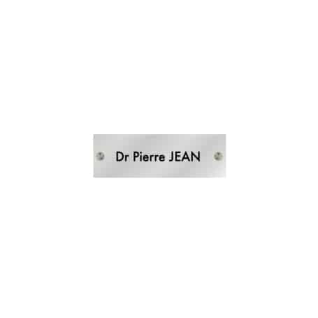 Plaque Aluminium 6x2cm / 2 lignes Plaque Aluminium 6x2cm / 2 lignes