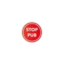 Stickers rond STOP PUB