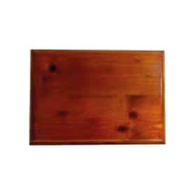 Socle bois foncé pour plaque professionnelle 30 x 20 cm
