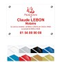 Plaque Plexi Logo Couleur 30x20cm / 6 lignes