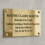 Plaque Laiton 30x20cm / 6 lignes