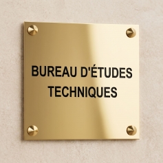 Plaque professionnelle en laiton 25 x 15 cm