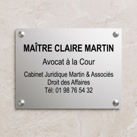 Plaque Aluminium 30 x 20 cm 6 lignes