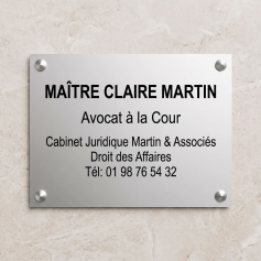 Plaque Aluminium 30 x 20 cm 6 lignes