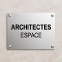 Plaque Aluminium 25 x 15 cm  4 lignes
