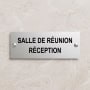 Plaque Aluminium 20x5cm / 2 lignes