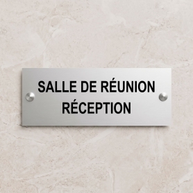 Plaque Aluminium 20x5cm / 2 lignes