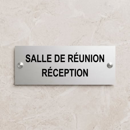 Plaque Aluminium 20x5cm / 2 lignes