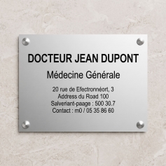 Plaque Aluminium taille personnalisée