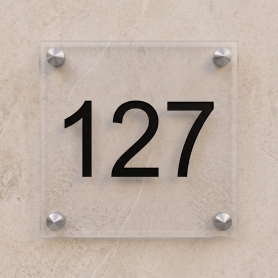 Plaque Plexi Transparent taille personnalisée / 1 ligne