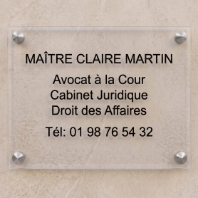 Plaque Plexi Transparent 40 x 30 cm - 5 mm