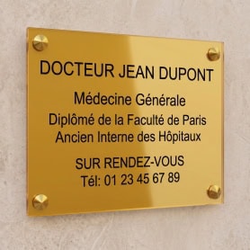 Plaque Plexi Couleur 40x30cm
