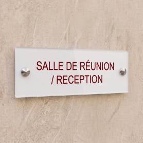 Plaque Plexi Couleur 20x5cm / 2 lignes